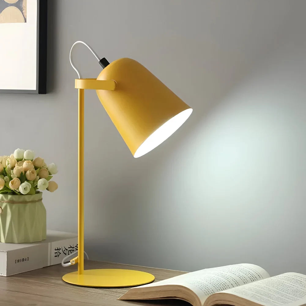 Table Lamp Rotating Head Weighted Metal Integrated LED