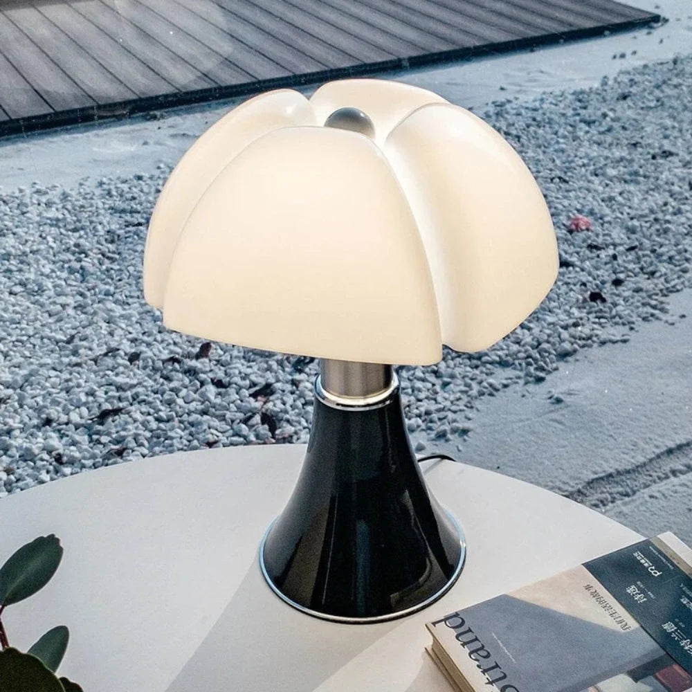Table Lamp Sculptural Petal Design Diffused Accent Light