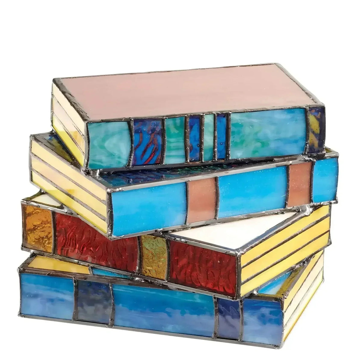 Table Lamp Stained Glass Book Design Warm Glow