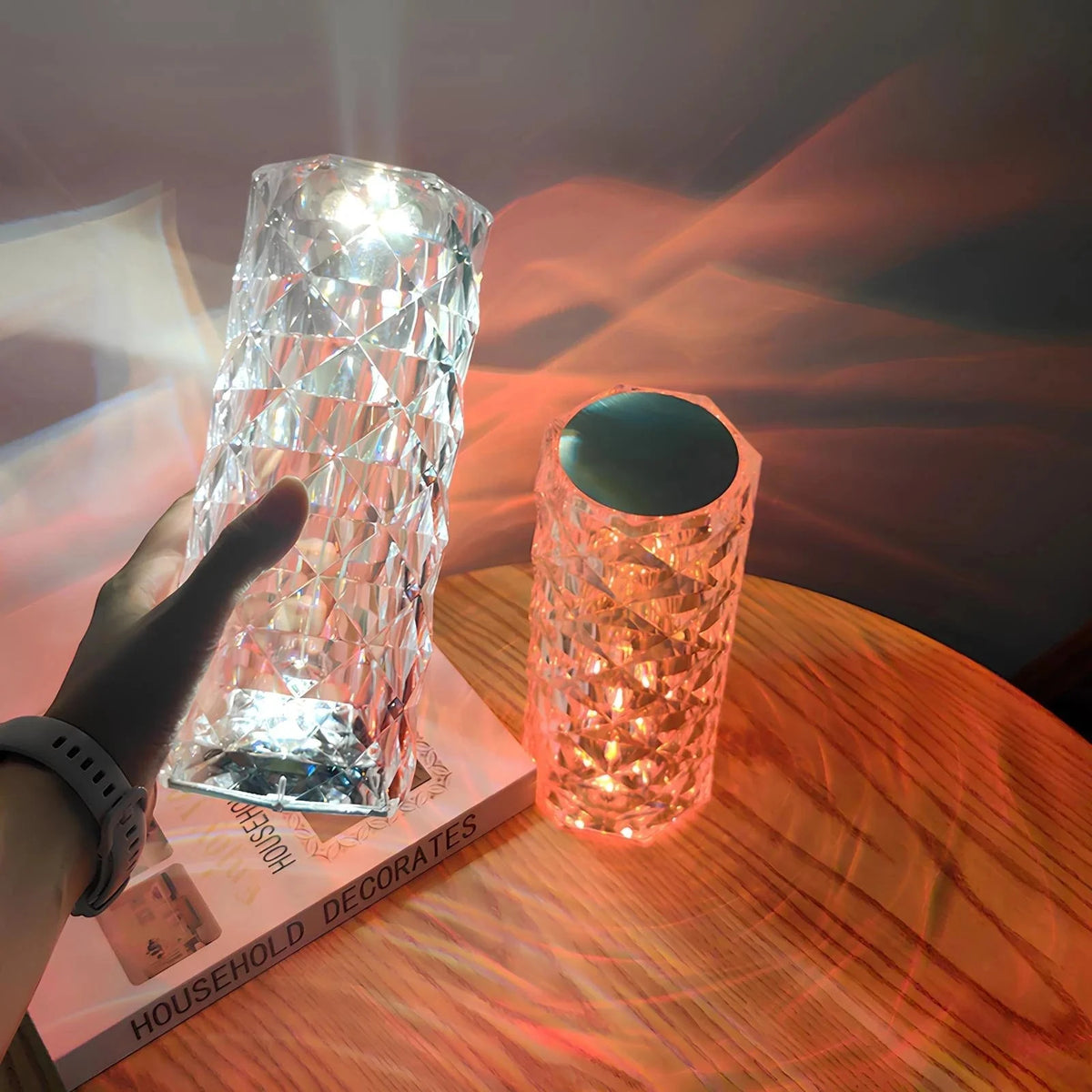 Table Lamp Touch Control Color Changing Rechargeable