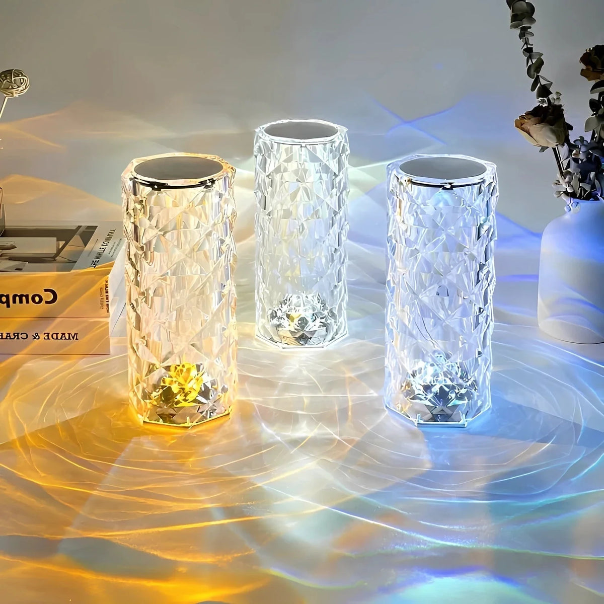 Table Lamp Touch Control Color Changing Rechargeable