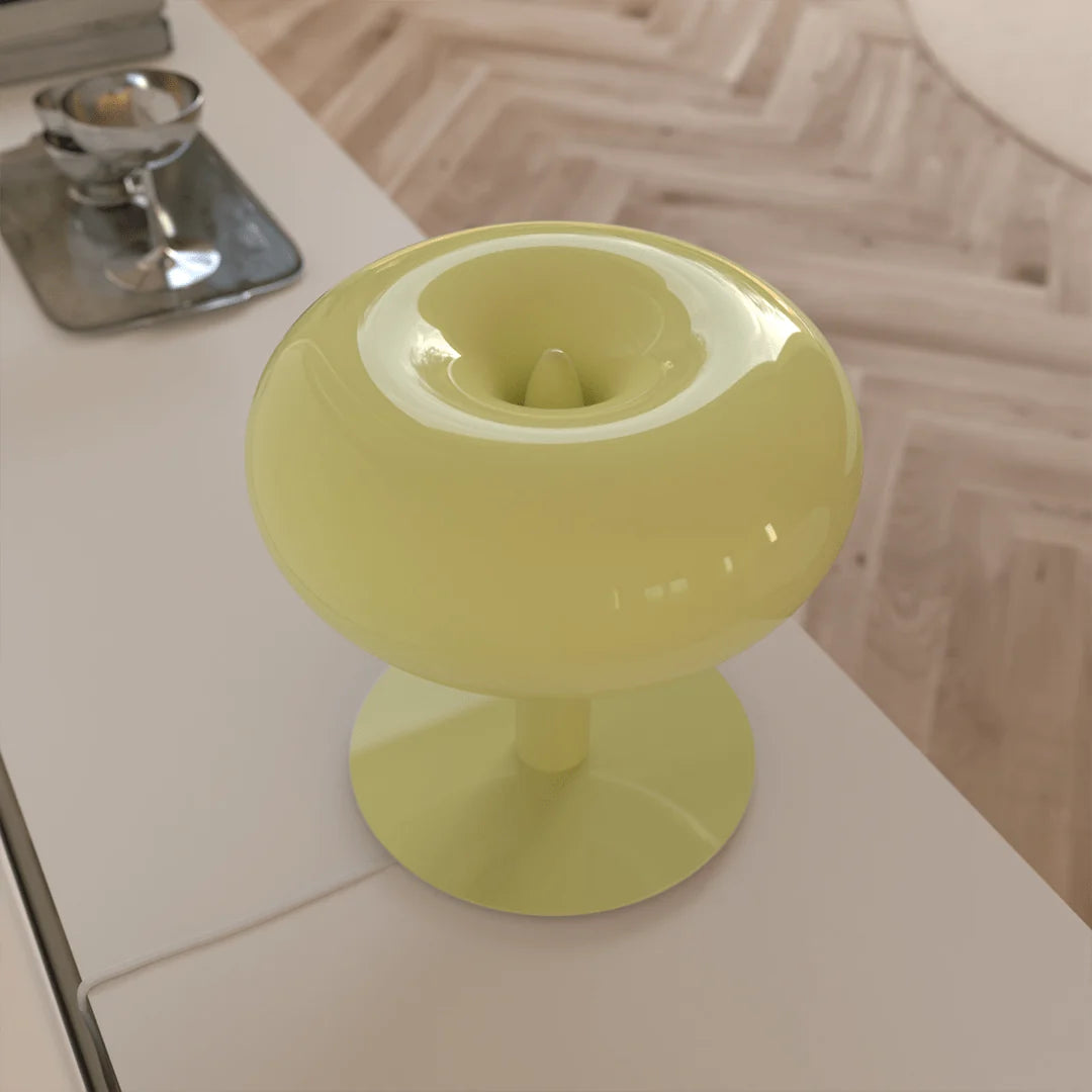 Table Lamp Touch Dimmable Faceted Crystal Body