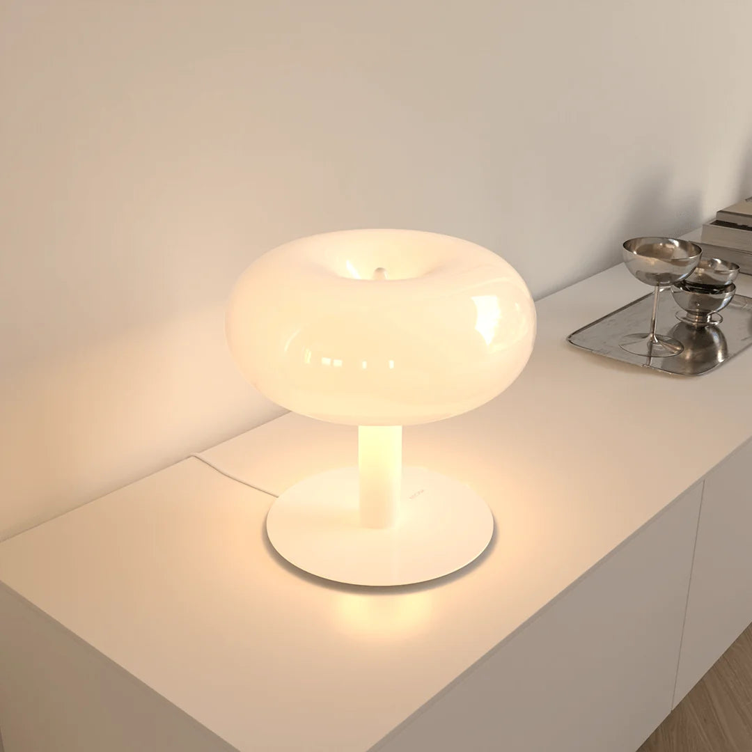 Table Lamp Touch Dimmable Faceted Crystal Body