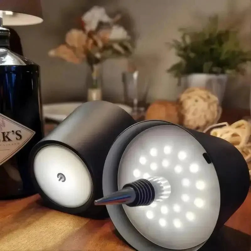 Table Lamp Touch Dimming Three Color Modes USB Rechargeable