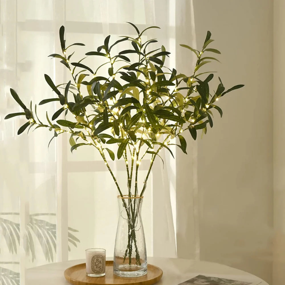 Table Light Bendable Stems Warm LEDs Battery & USB
