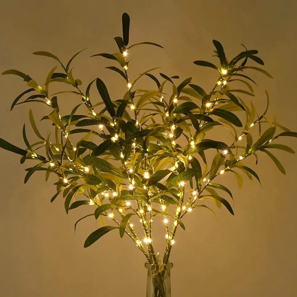 Table Light Bendable Stems Warm LEDs Battery & USB