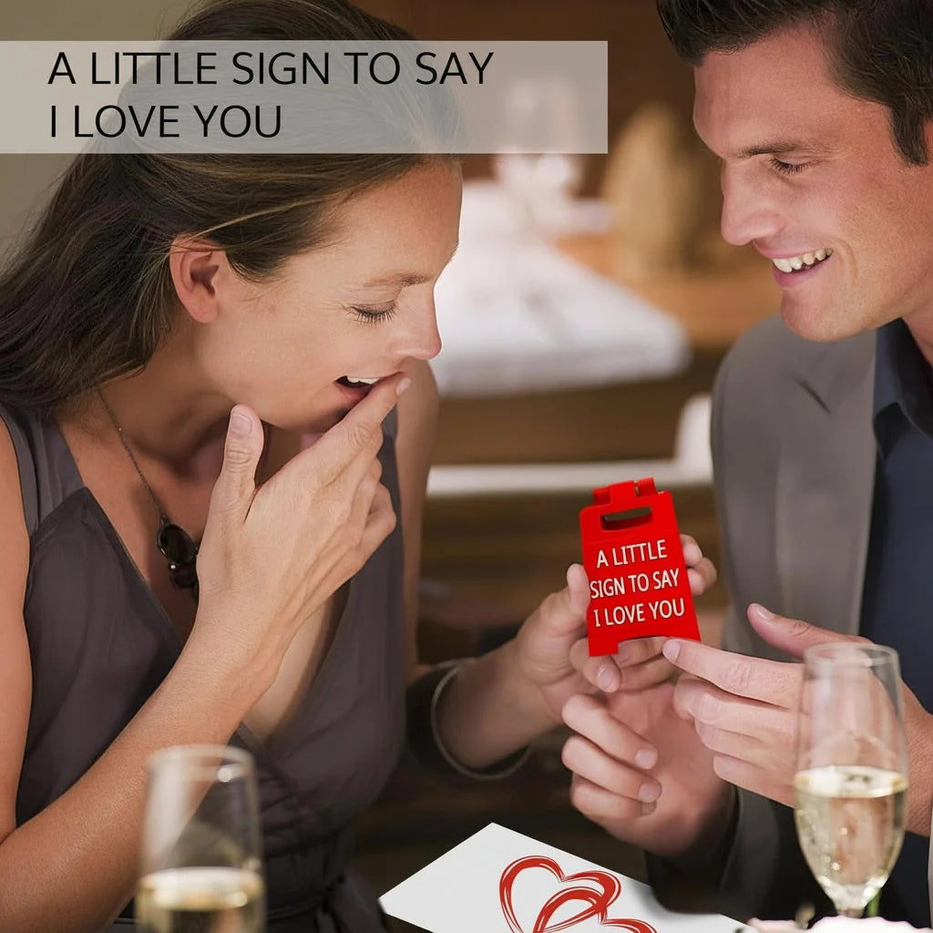 Table Sign Free-Standing Compact Printed Message
