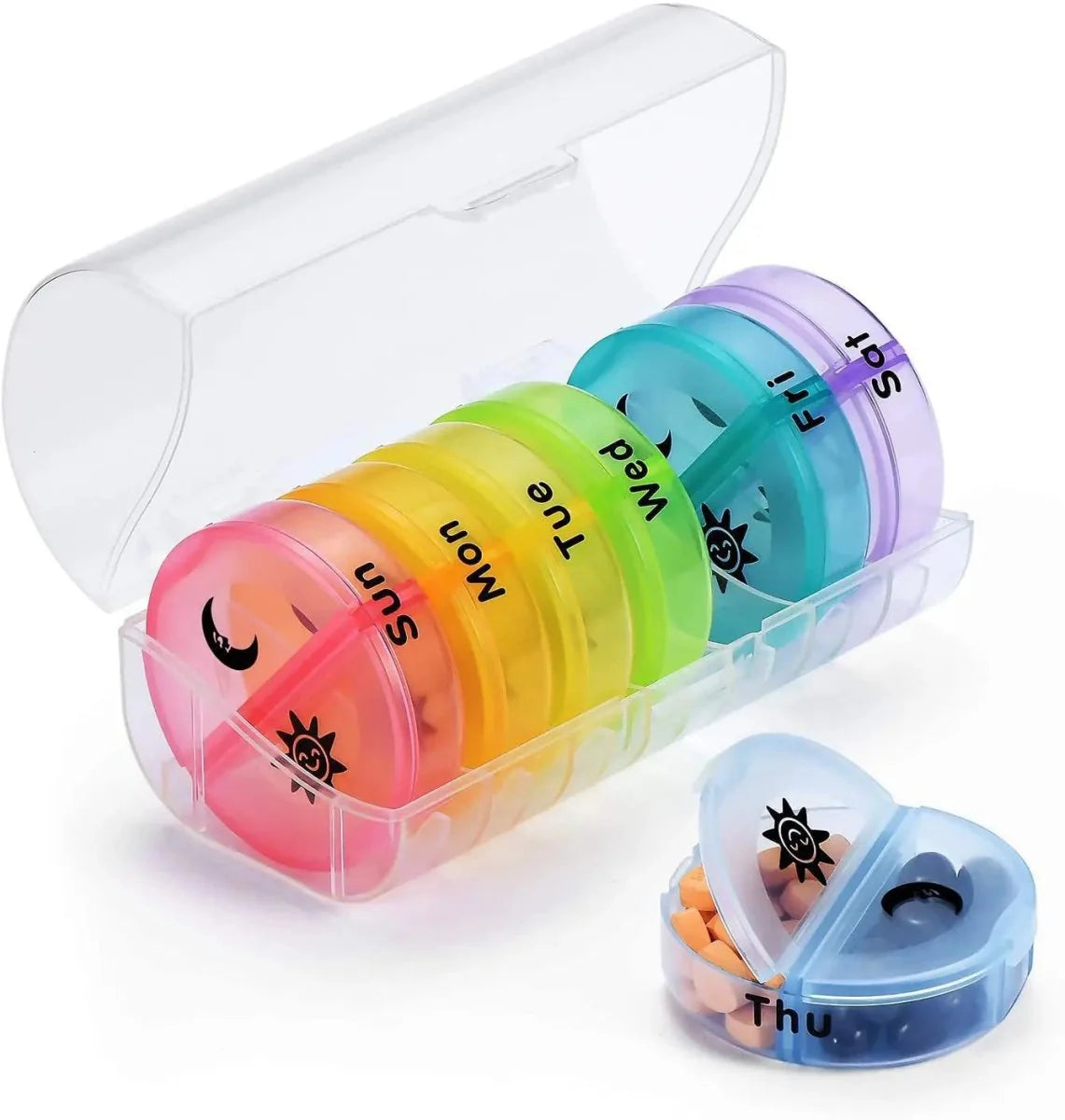 Tablet Cutter Stainless Steel Blade Concealed Pill Compartment