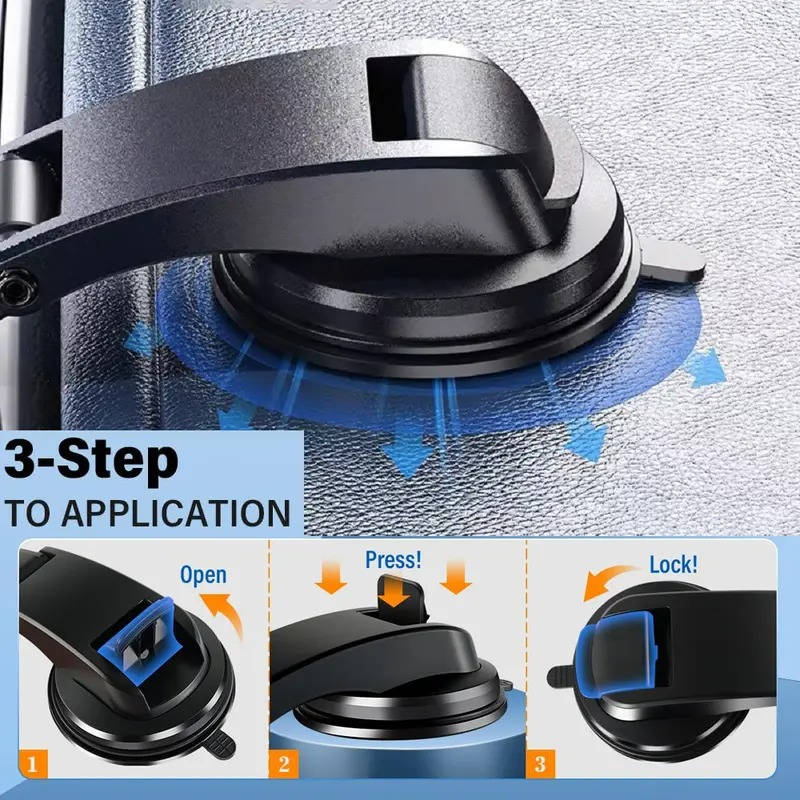 Tablet Dashboard Mount Suction Lock 360° Rotation