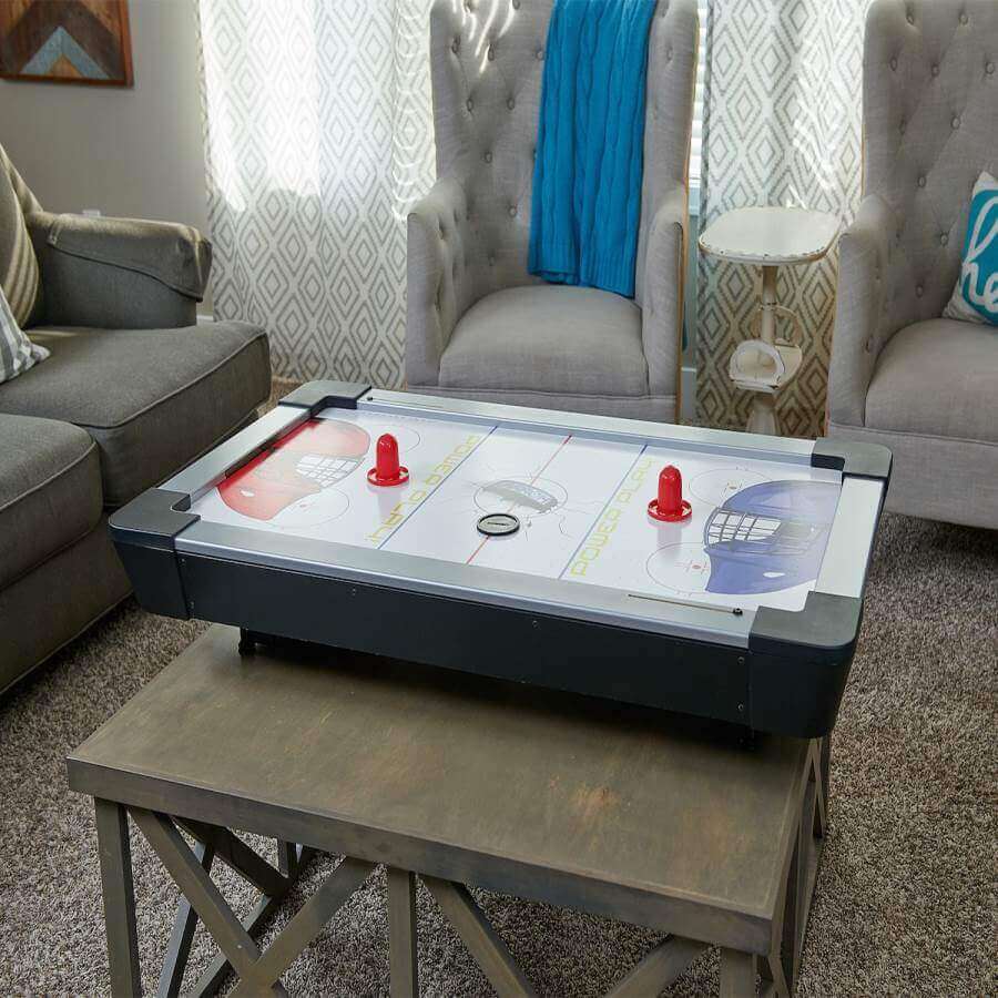 Tabletop Air Hockey Table Compact High-Speed Dual Puck Return