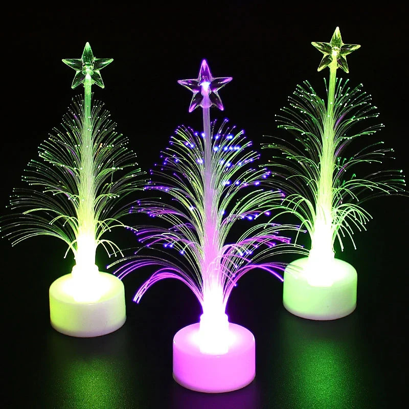 Tabletop Christmas Tree Color-Changing Fiber Optic LED
