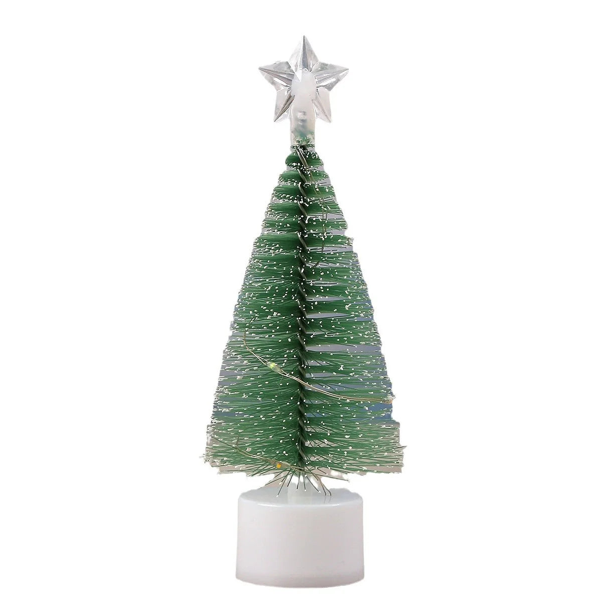 Tabletop Christmas Tree Compact Eco-Friendly Plastic Vivid Green