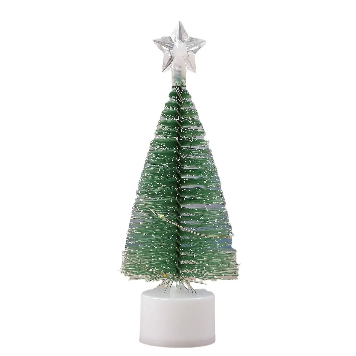 Tabletop Christmas Tree Flocked Pine Compact Eco-Friendly