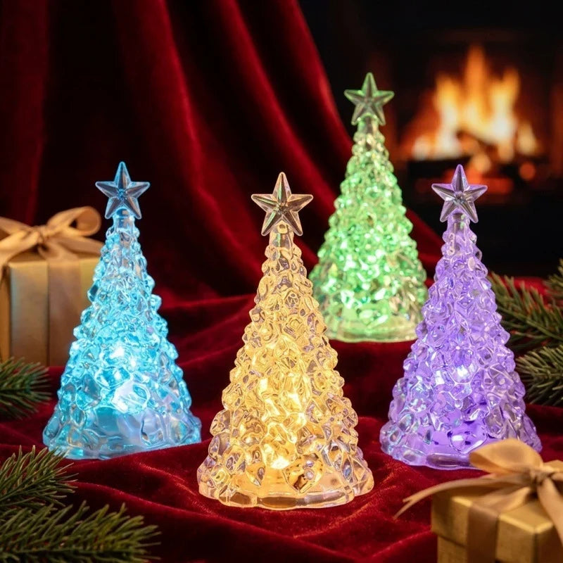 Tabletop Christmas Tree Integrated LED Lights Battery Powered