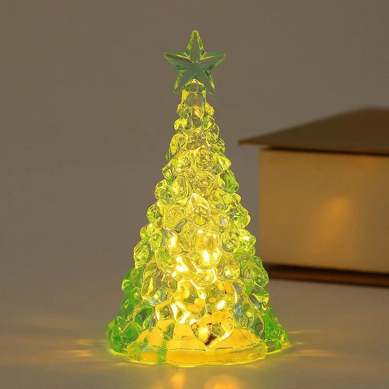 Tabletop Christmas Tree Integrated LED Lights Battery Powered