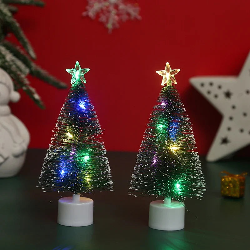 Tabletop Christmas Tree Pre-Lit Colorful LED Sparkling Star