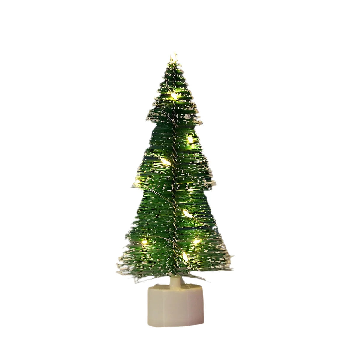 Tabletop Christmas Tree Prelit Warm LED Vivid Green