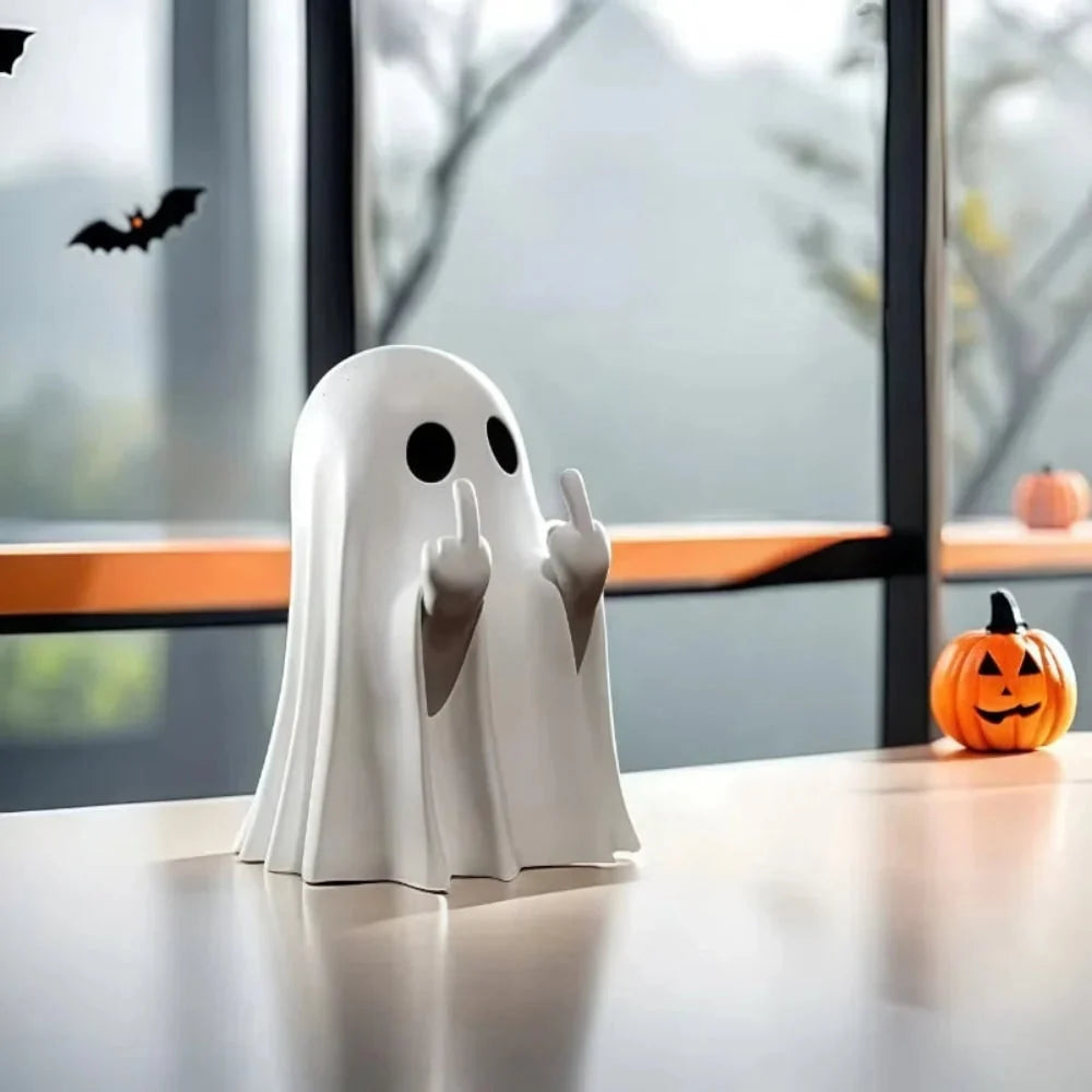 Tabletop Ghost Figurine Deep-Moulded Weighted Base