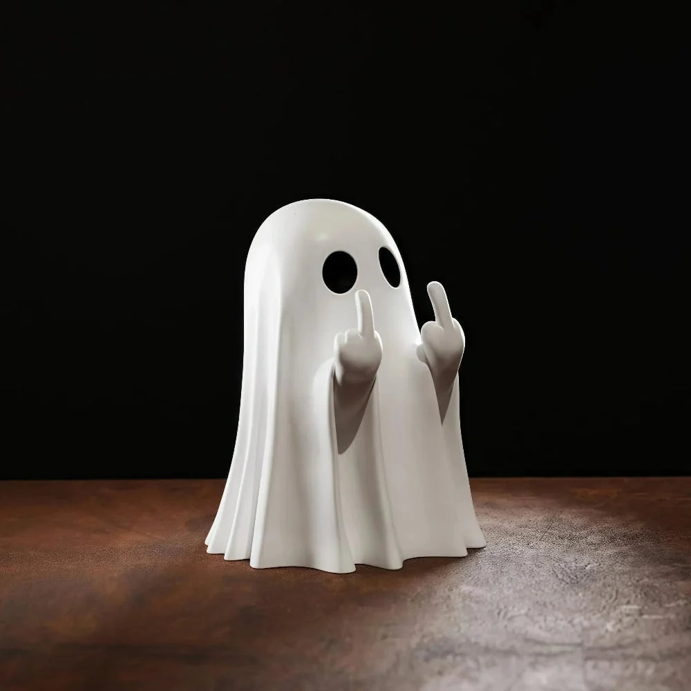 Tabletop Ghost Figurine Deep-Moulded Weighted Base