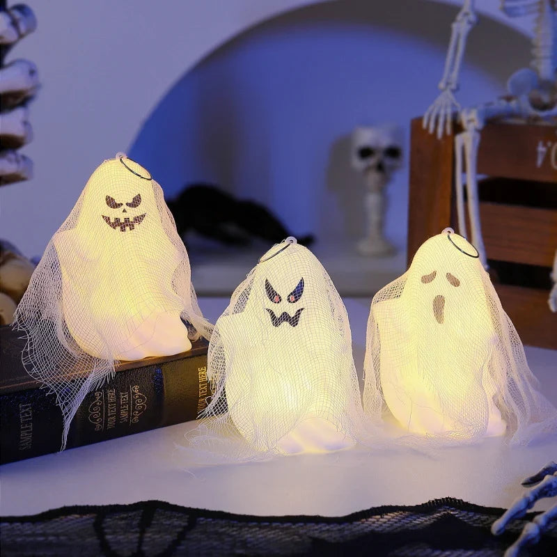 Tabletop Ghost Light Mesh-Wrapped Gentle LED