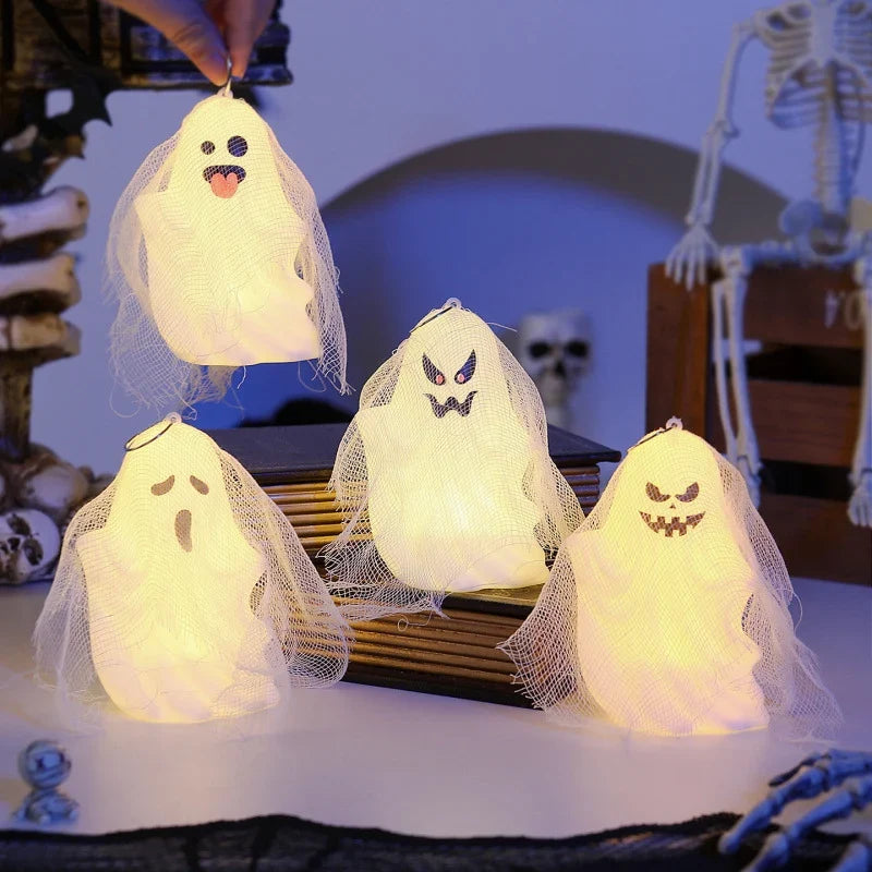 Tabletop Ghost Light Mesh-Wrapped Gentle LED