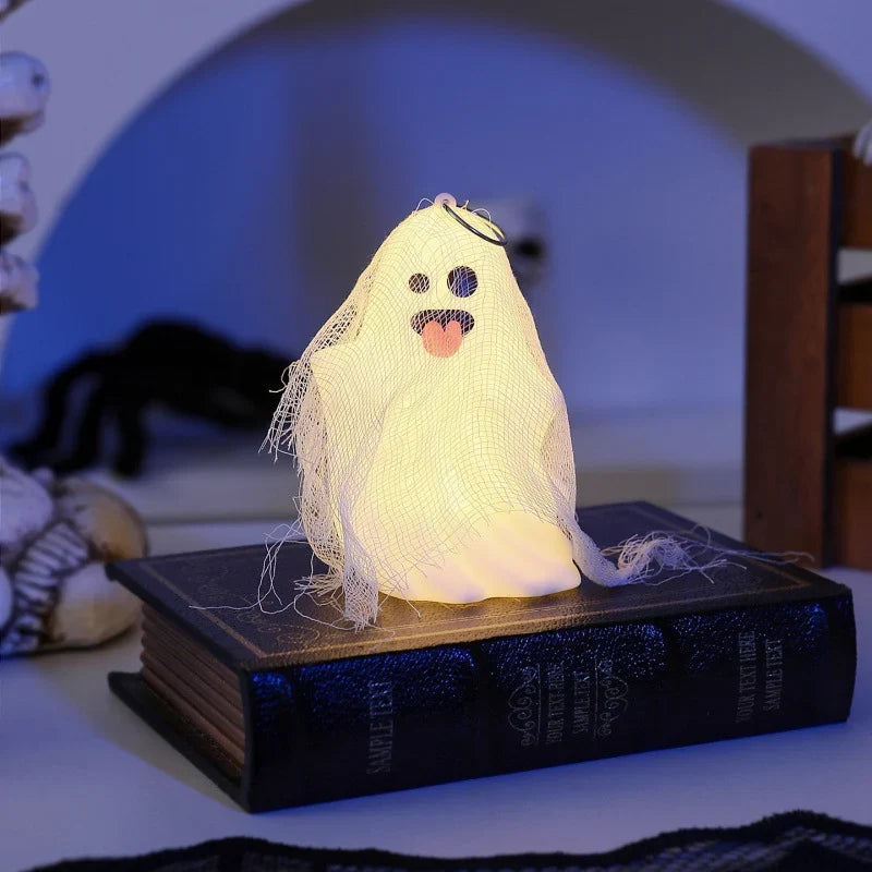 Tabletop Ghost Light Mesh-Wrapped Gentle LED