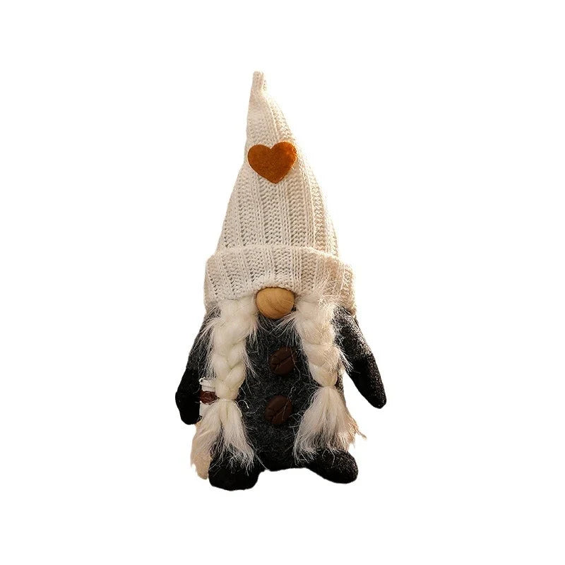 Tabletop Gnome Figurine Eco-Friendly Tall Knitted Hat