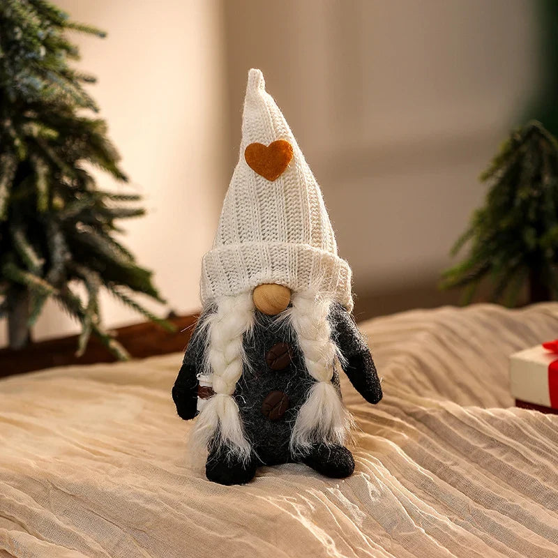 Tabletop Gnome Figurine Eco-Friendly Tall Knitted Hat