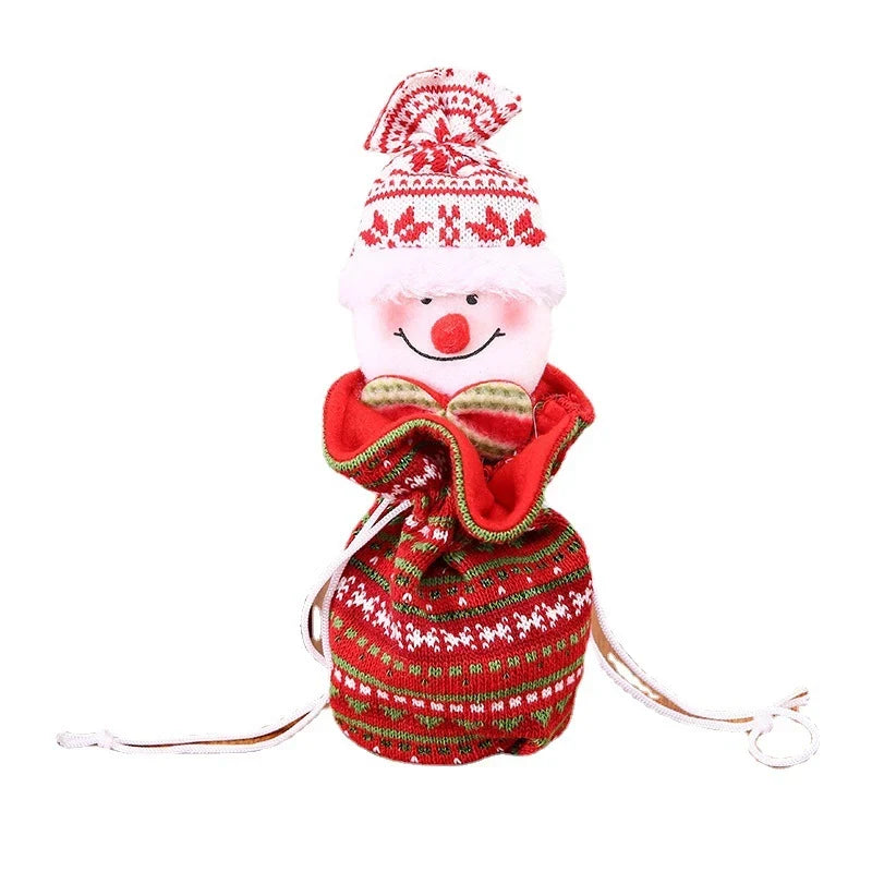 Tabletop Santa Figurine Handcrafted Fabric