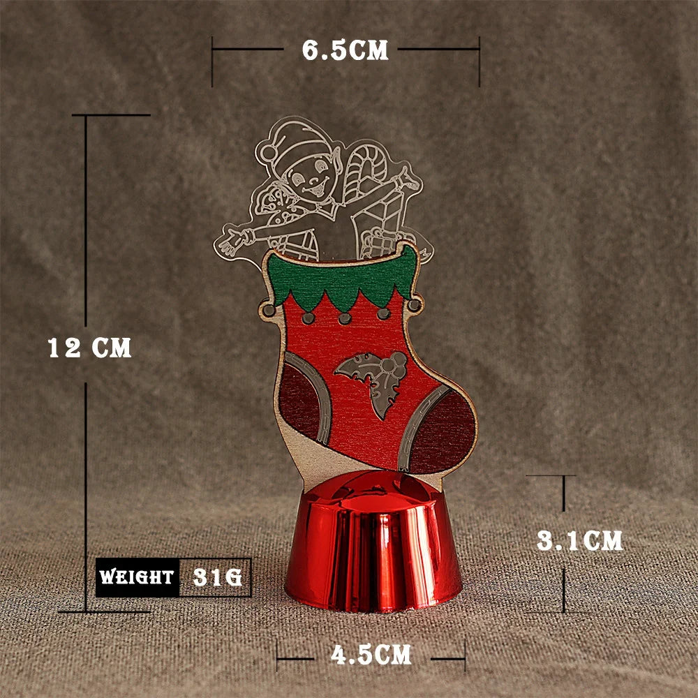 Tabletop Snowman Decoration Sturdy Acrylic 4.7 Inch