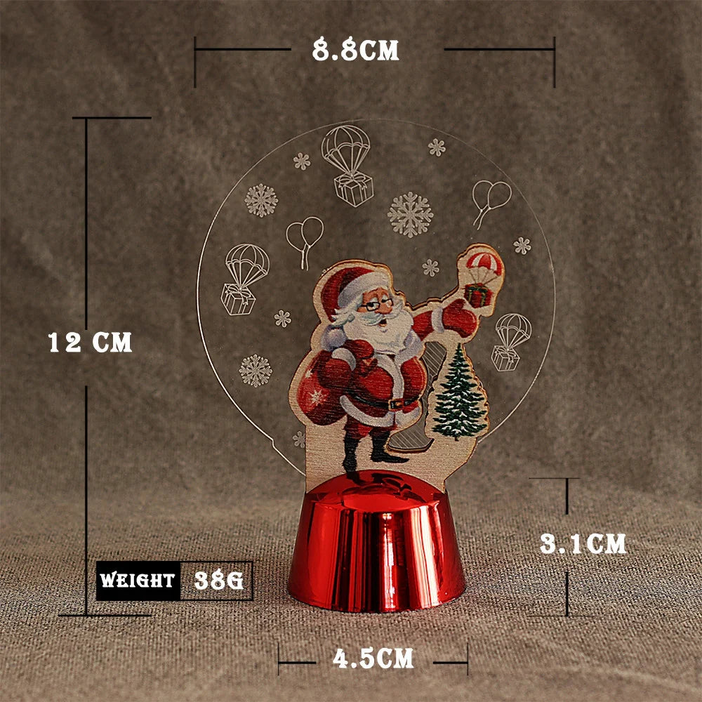 Tabletop Snowman Decoration Sturdy Acrylic 4.7 Inch