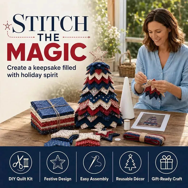 Tabletop Tree DIY Kit Quilted Five Designs