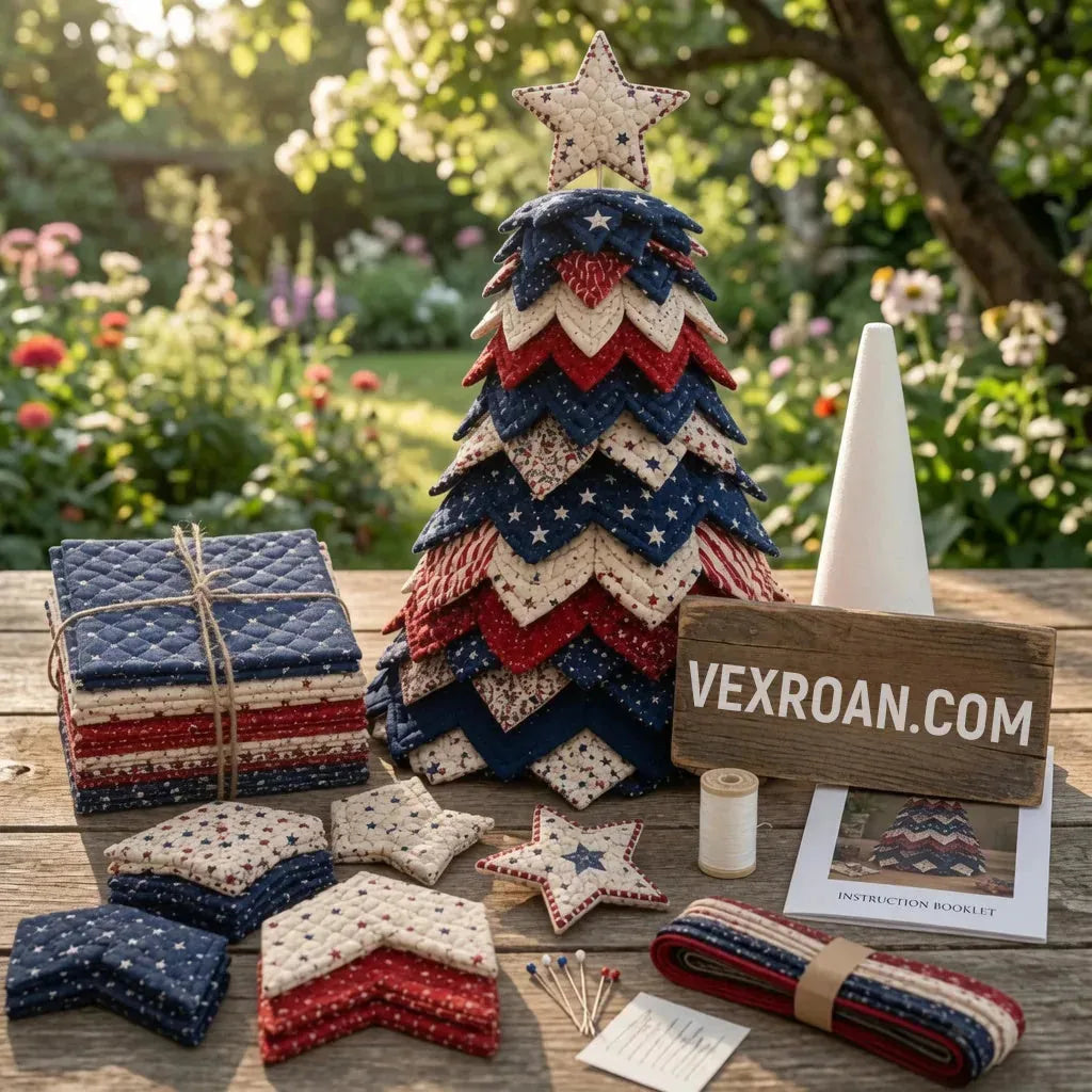 Tabletop Tree DIY Kit Quilted Five Designs