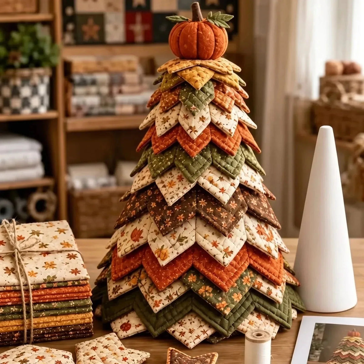 Tabletop Tree DIY Kit Quilted Five Designs
