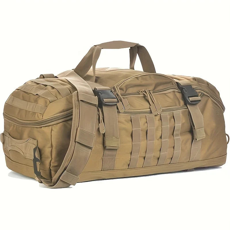 Tactical Travel Bag Weather-Resistant Multiple Pockets