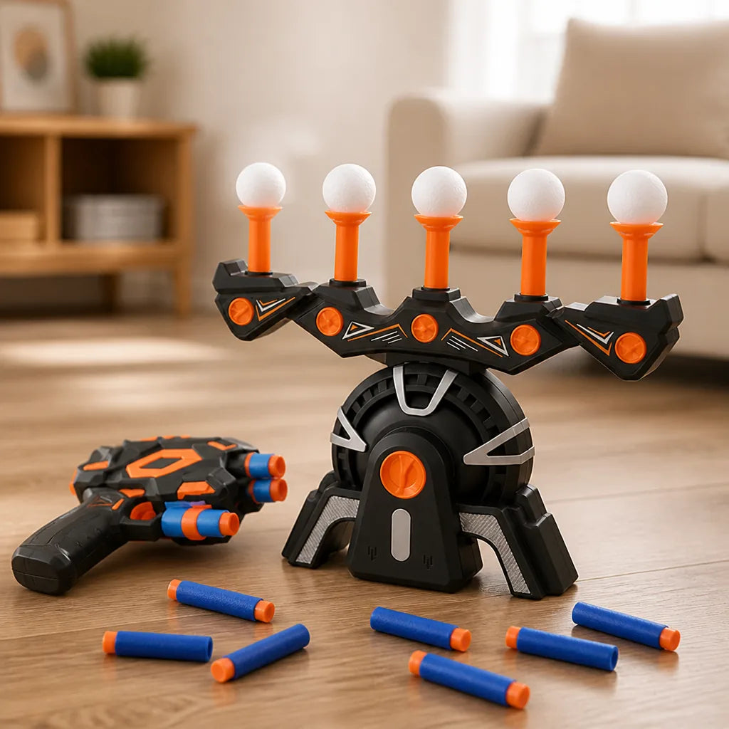 Target Shooting Game Floating Hover Targets Foam Blaster 10 Balls