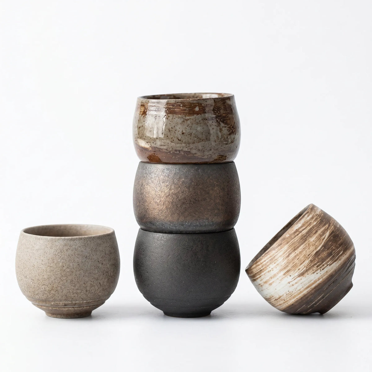 Tea & Coffee Cup Ceramic Textured Finish
