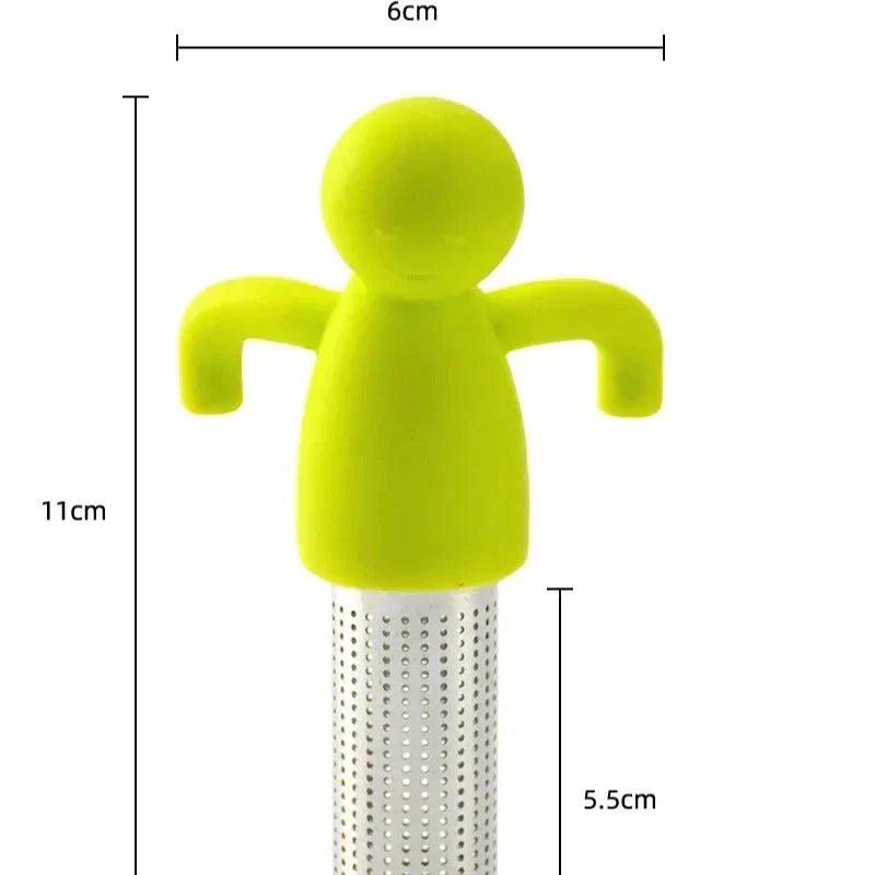 Tea Infuser Stainless Steel Fine Filter Humanoid Design