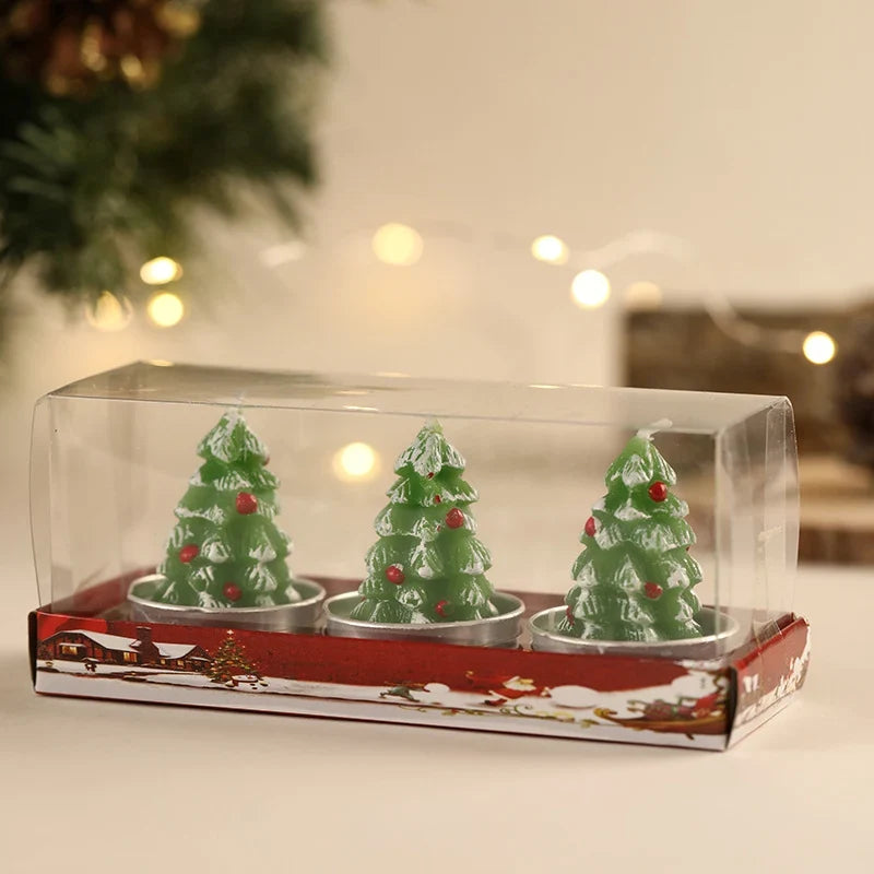 Tea Light Candle Set Detailed Wax Figurines Gift Ready