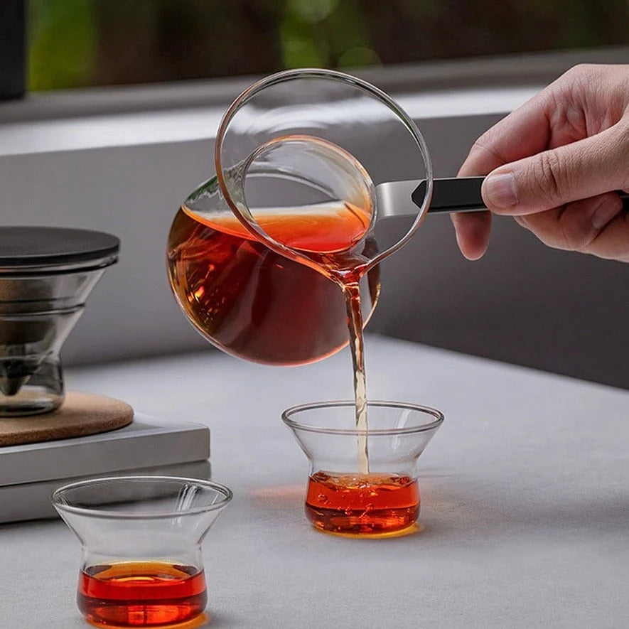 Tea Pot Magnetic One-Button Brewing Borosilicate Glass
