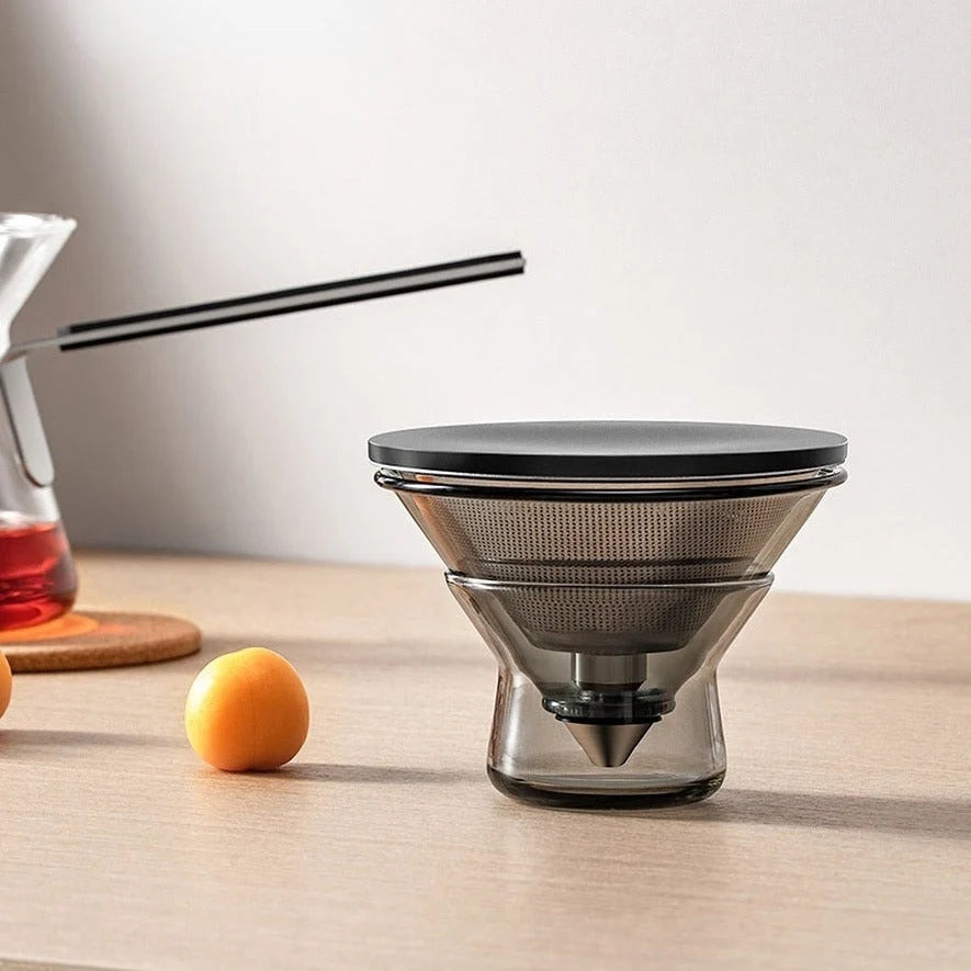 Tea Pot Magnetic One-Button Brewing Borosilicate Glass