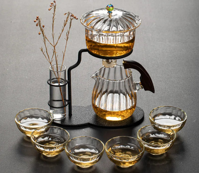 Tea Set Borosilicate Glass Magnetic Pouring System