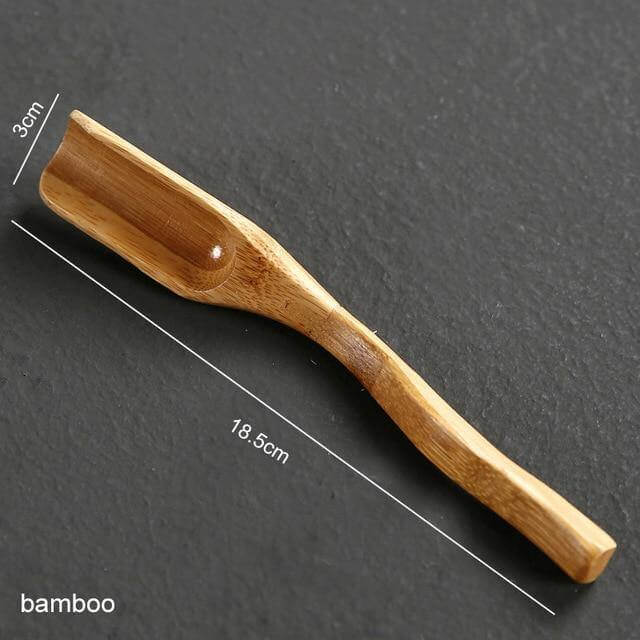 Tea Spoon Fish-Shaped Bamboo 6.5-Inch