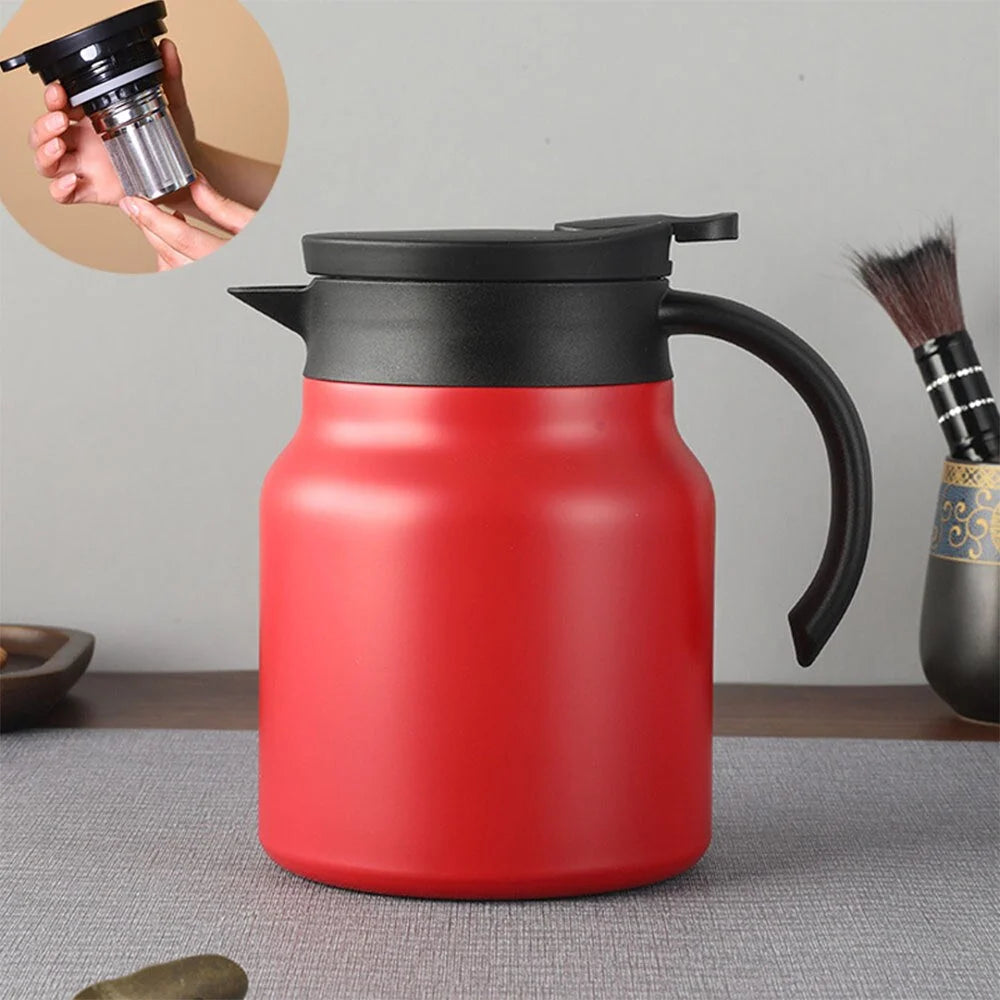 Teapot Double-Wall Insulated Stainless Steel 27.1 Fl Oz