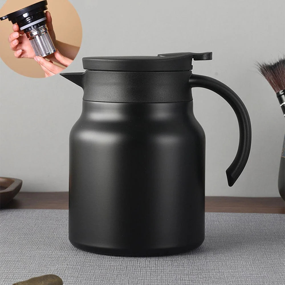 Teapot Double-Wall Insulated Stainless Steel 27.1 Fl Oz