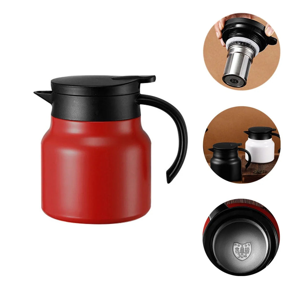 Teapot Double-Wall Insulated Stainless Steel 27.1 Fl Oz