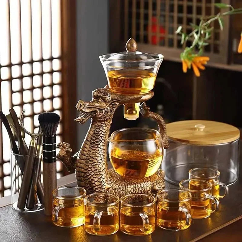 Teapot Glass Magnetic Levitation Dragon Base