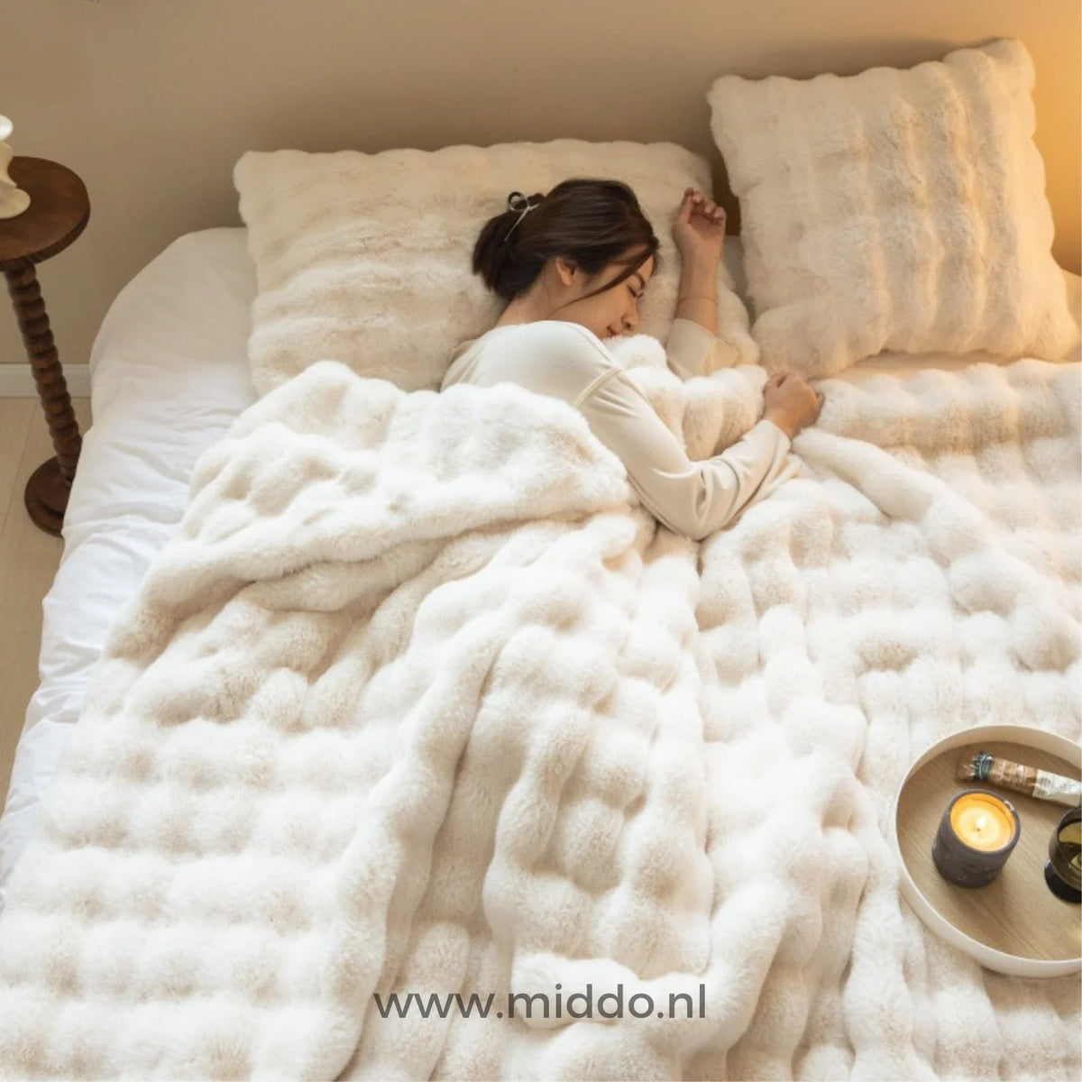 Teddy Blanket Extra Thick Plush Machine Washable
