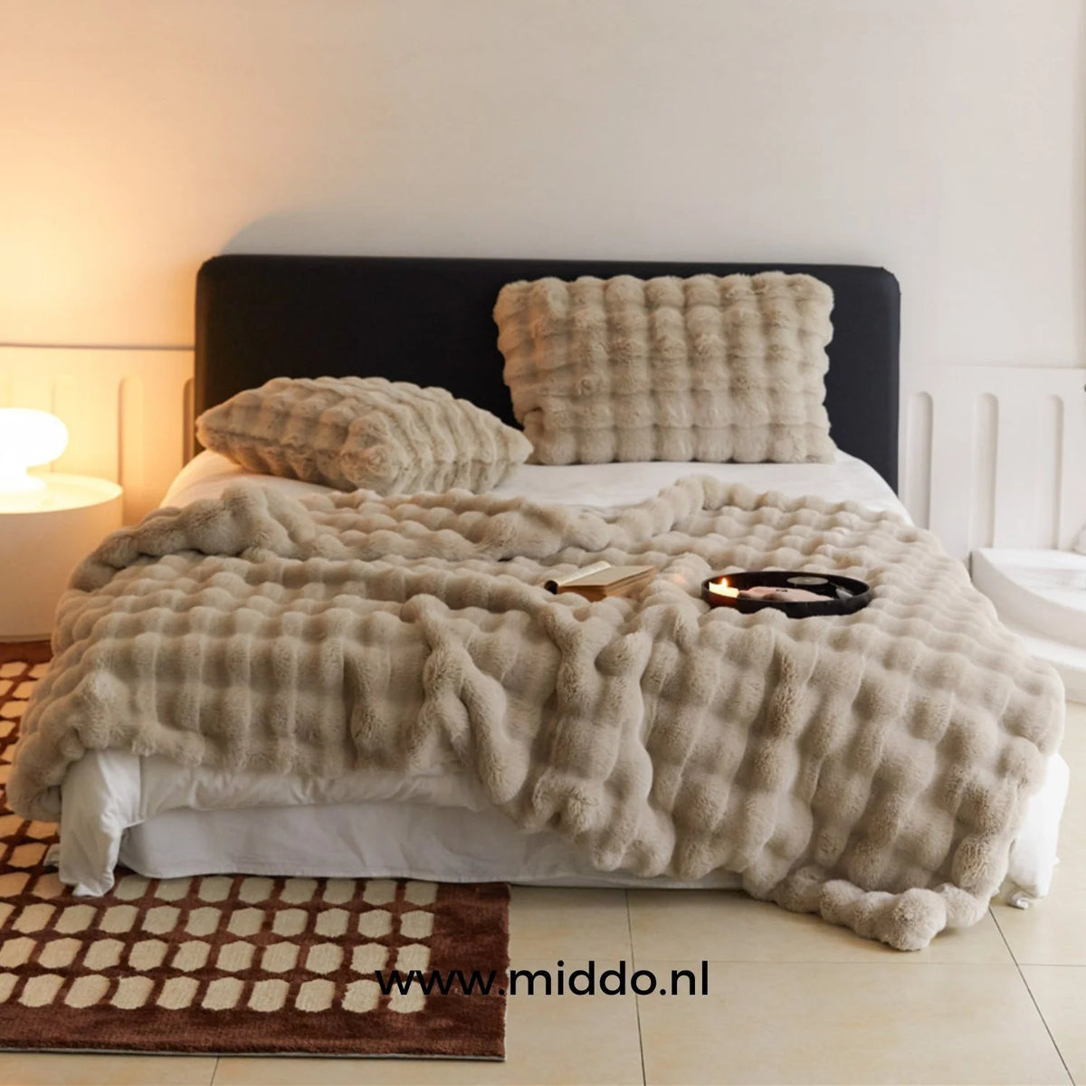 Teddy Blanket Extra Thick Plush Machine Washable