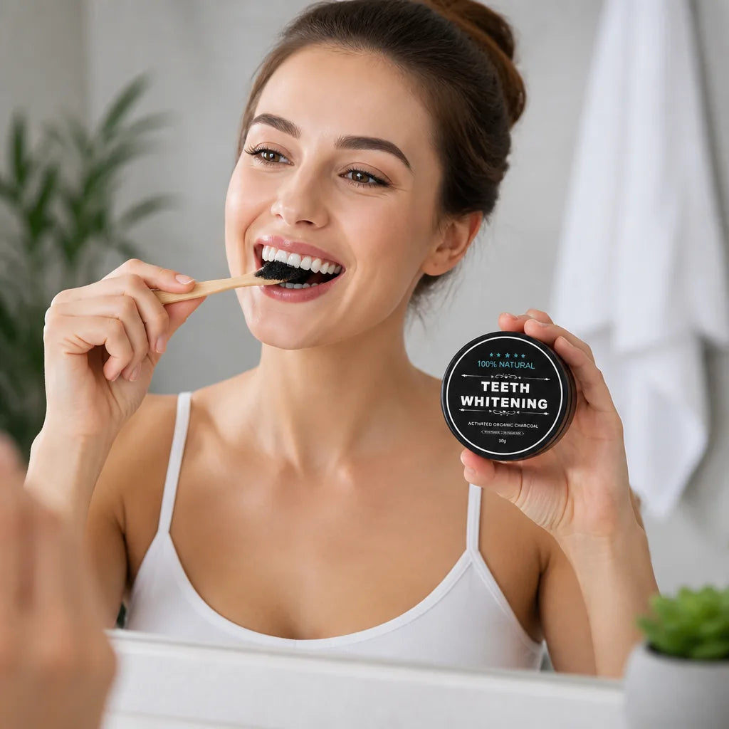 Teeth Whitening Powder Activated Coconut Charcoal Bentonite Clay